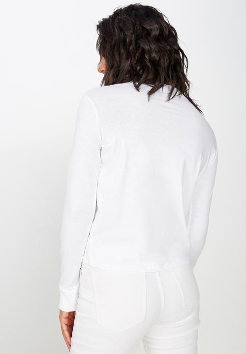 Cotton On - Classic photo long sleeve tee - white