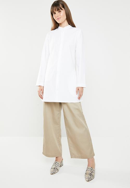 AMANDA LAIRD CHERRY - Nonku tunic shirt - white