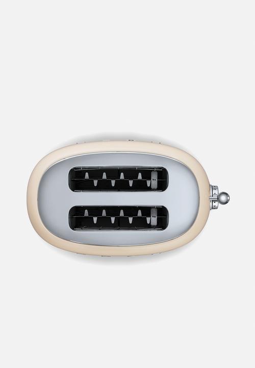 smeg - Retro 950w 2 slice toaster - cream