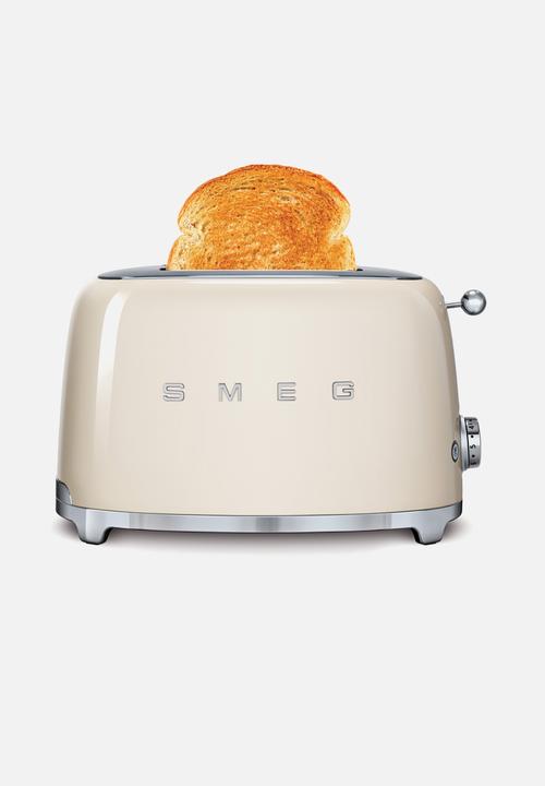 smeg - Retro 950w 2 slice toaster - cream