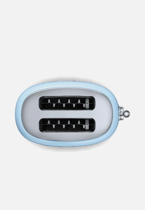 smeg - Retro 950w 2 slice toaster - pastel blue