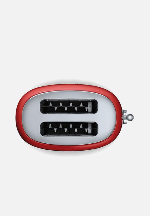smeg - Retro 950w 2 slice toaster - red