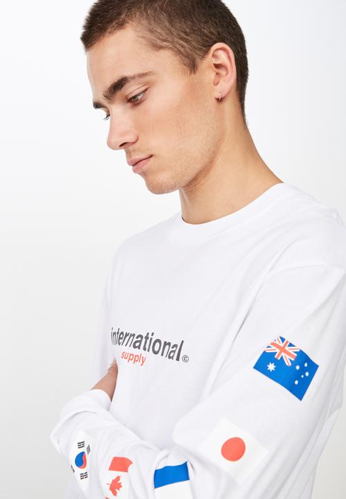 Cotton On - Tbar long sleeve tee - white