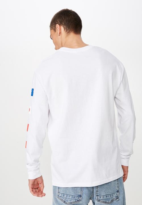 Cotton On - Tbar long sleeve tee - white