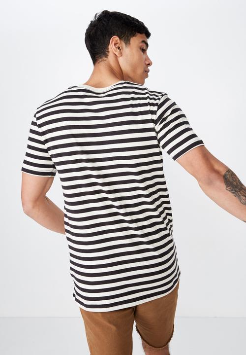 Cotton On - Tbar premium short sleeve tee - white & black 