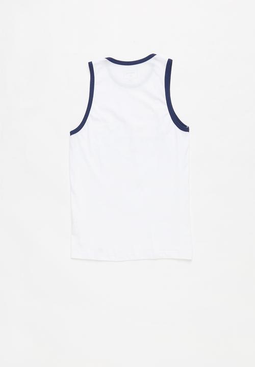 Quiksilver - Fluid flow tank tee - white & blue