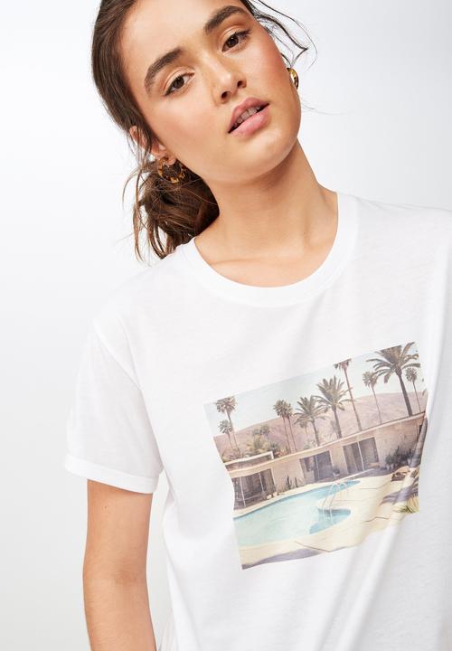 Cotton On - Classic photo tee - white
