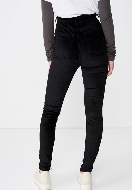 Cotton On - High rise skinny jeans - black