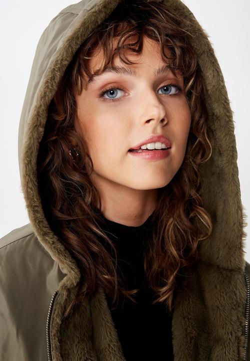Cotton On - Ray ray reversible bomber jacket - khaki
