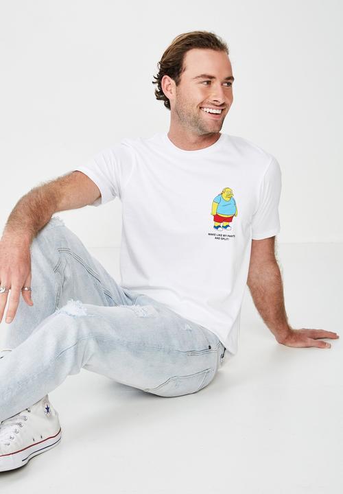 Cotton On - Tbar collab tee - white