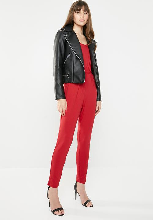 c(inch) - Easy fitting jumpsuit - red