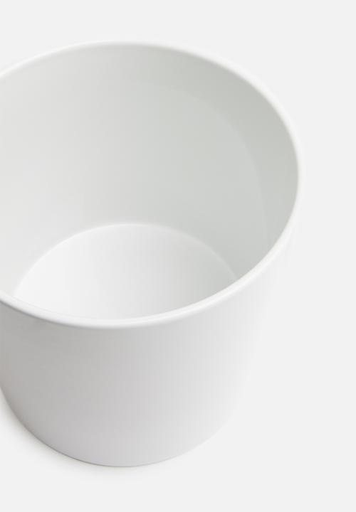 Present Time - Trestle ceramic plant pot - white