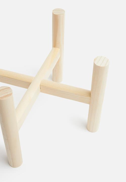 Present Time - Trestle ceramic plant pot - white