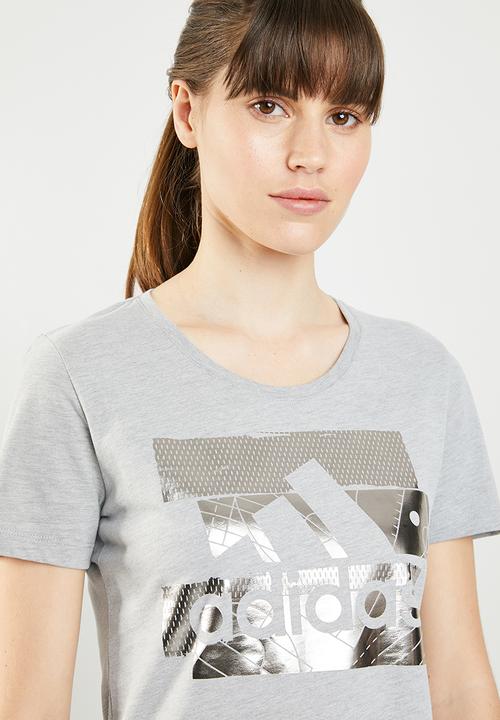 adidas Performance - Ladies boss foil tee - grey