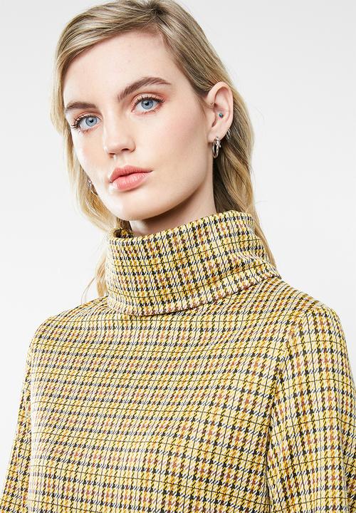 Superbalist - High neck shift dress - yellow