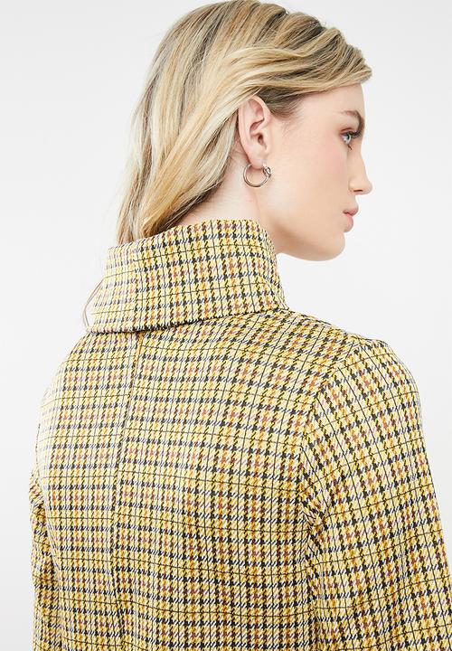 Superbalist - High neck shift dress - yellow