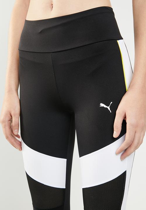 PUMA - Chase legging - black & white 