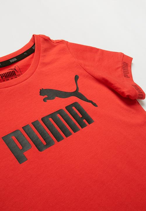PUMA - Kids amplified tee  - red
