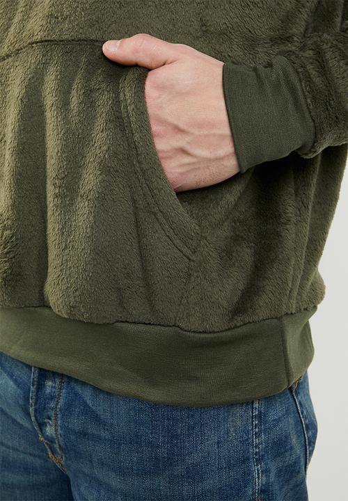 Brave Soul - Axel hooded sweatshirt - khaki