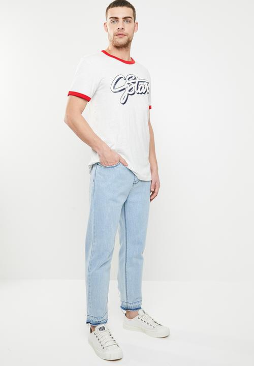 G-STAR - Ringer T-shirt - grey