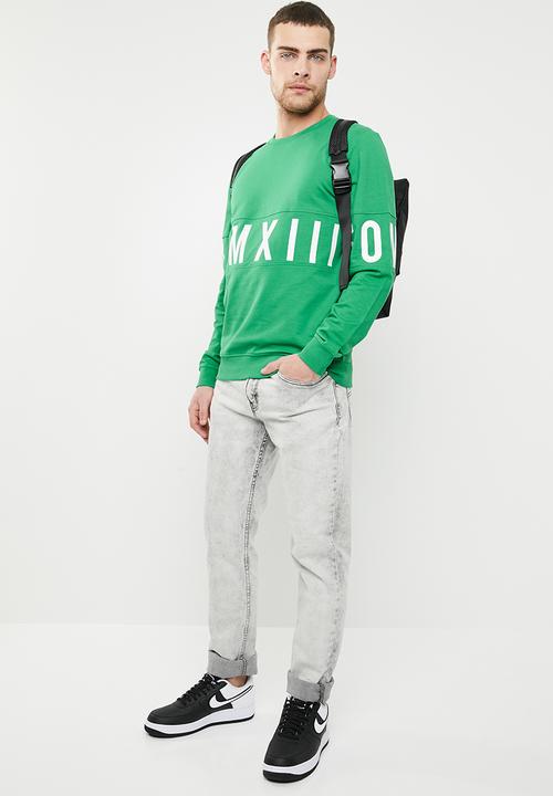 Only & Sons - Napoleon crew neck sweater - green