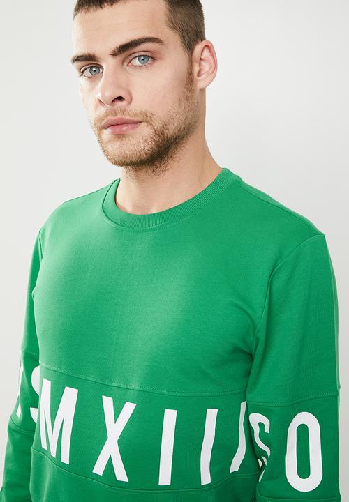 Only & Sons - Napoleon crew neck sweater - green