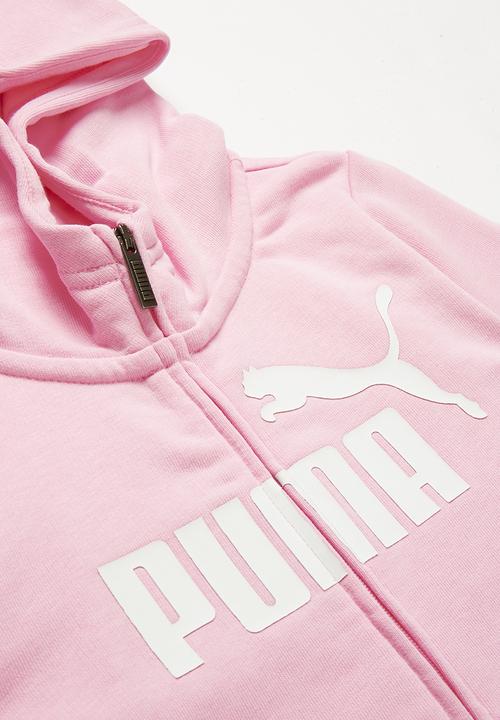 PUMA - Kids ESS hooded jacket - pink