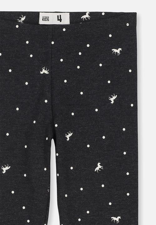 Cotton On - Huggie tights - black & white 