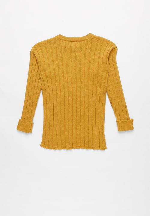Rebel Republic - Teens ribbed knit - yellow 