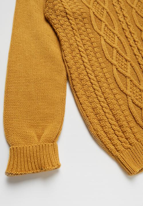 Rebel Republic - Teens rib knit - yellow 