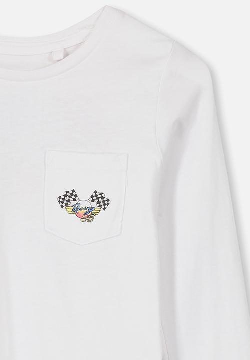 Cotton On - Tom long sleeve tee - white