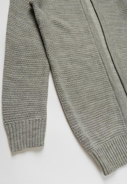 Rebel Republic - Teens Hooded Cardigan - grey