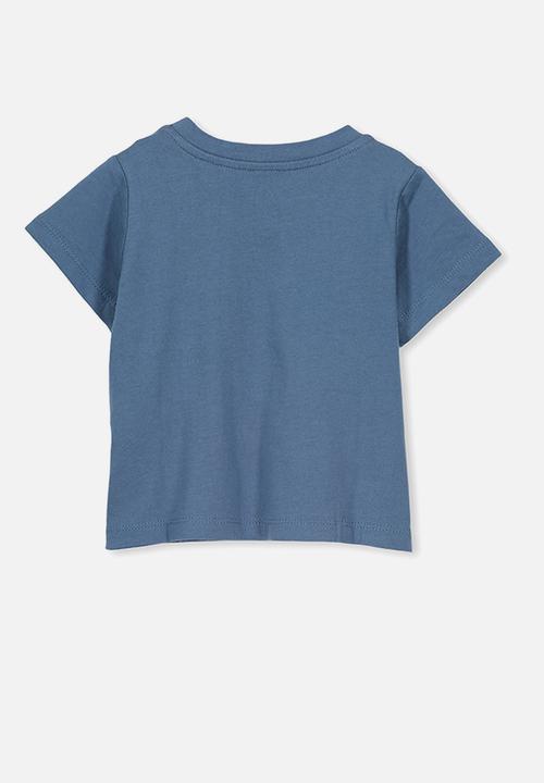 Cotton On - Jamie wow short sleeve tee - blue
