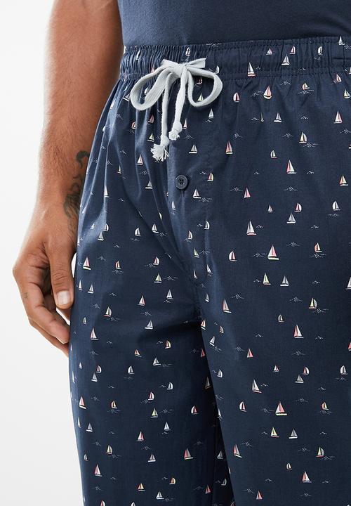 Superbalist - Sailboat woven sleep pants - navy