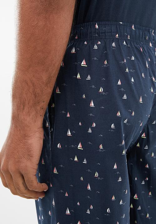 Superbalist - Sailboat woven sleep pants - navy