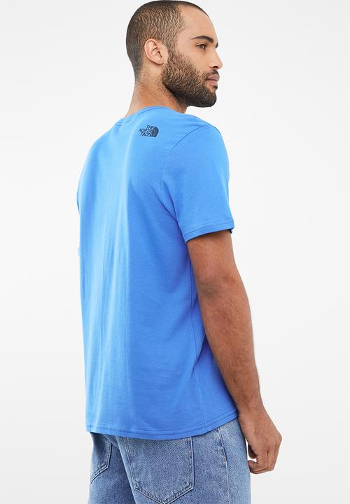 The North Face - Short sleeve mountain line tee - blue