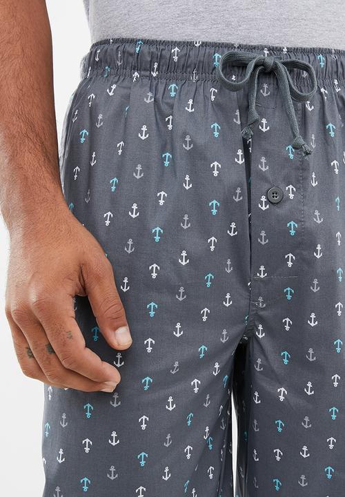 Superbalist - Anchor woven sleep pants - grey