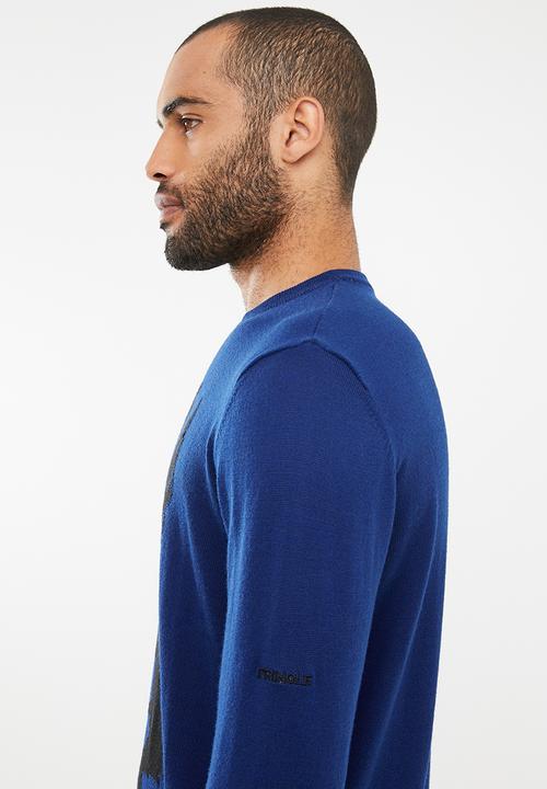 Pringle of Scotland - Leon tailored fit lion knit - blue