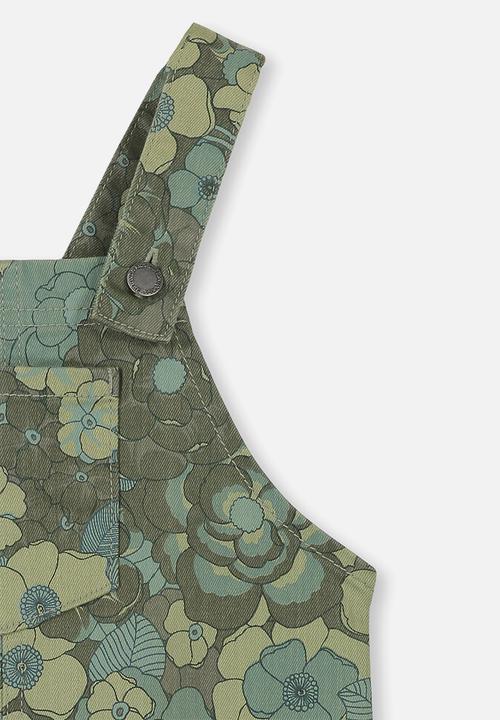 Cotton On - Summer camo floral pinafore - green