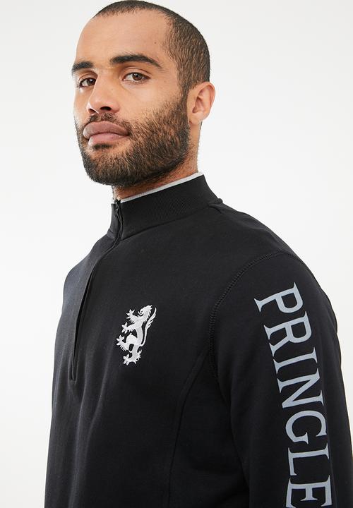 Pringle of Scotland - Liddell 1/4 zip sweatshirt - black
