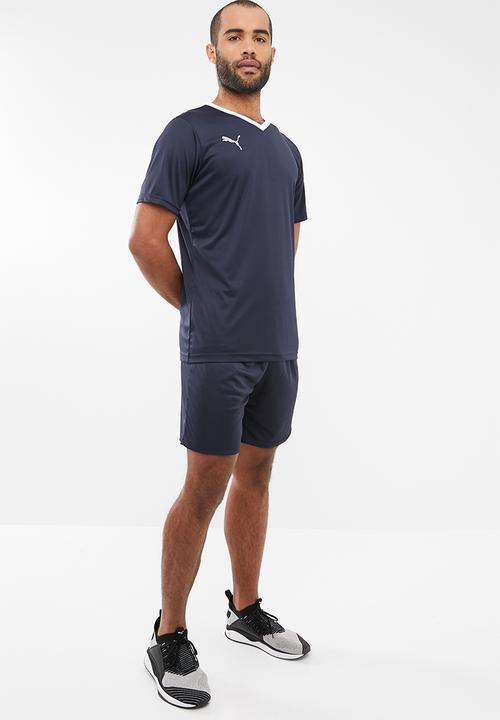 PUMA - Liga V-neck senior jersey top - navy