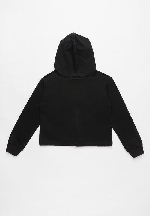 Converse - Converse cropped hoodie - black
