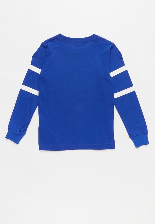 Converse - Converse All Star striped long sleeve tee - blue
