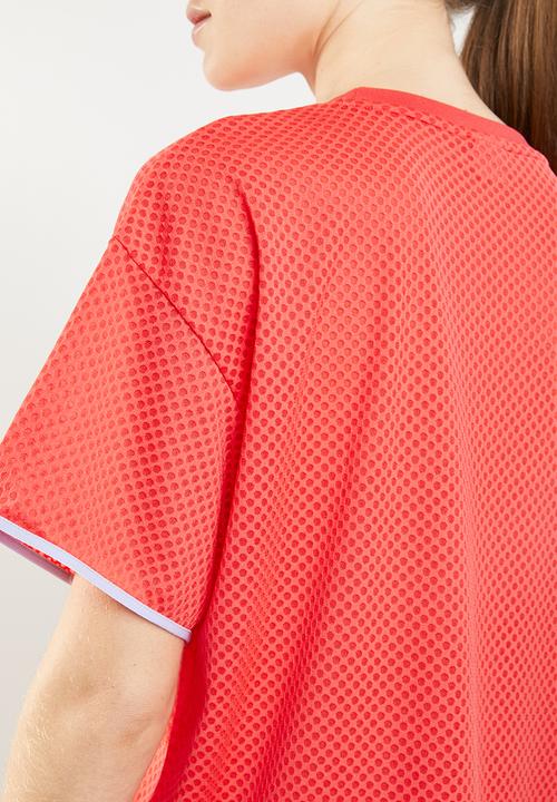 PUMA - Chase mesh tee - coral