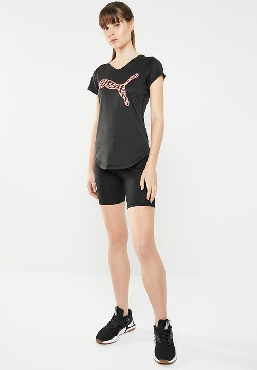 PUMA - Heather cat tee performance - black
