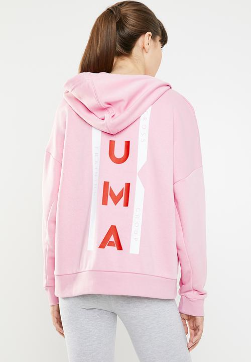 PUMA - XTG halfzip hoodie - pink
