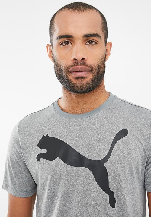 PUMA - Active logo tee - grey
