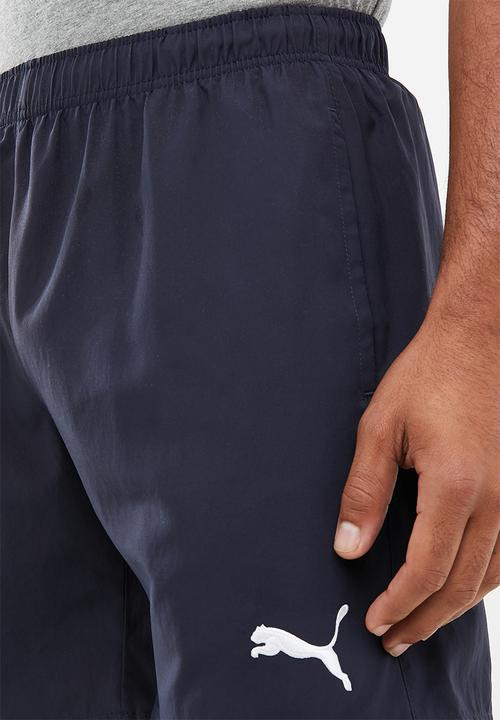 PUMA - Forever faster woven shorts - navy & white