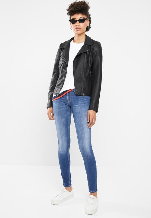 ONLY - Flora biker jacket - black