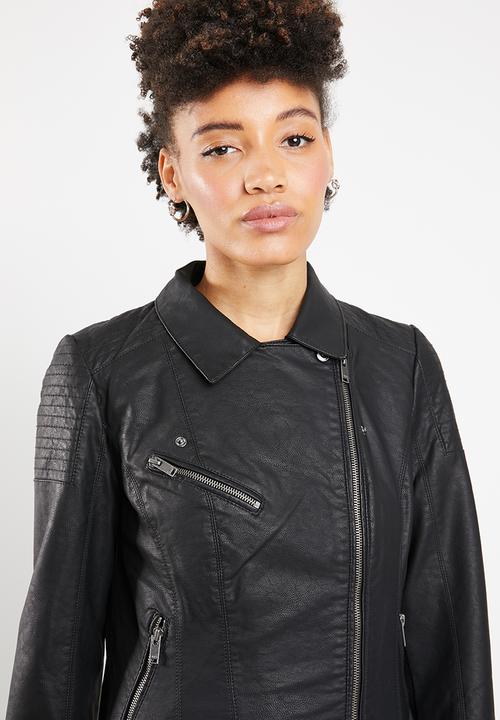 ONLY - Flora biker jacket - black